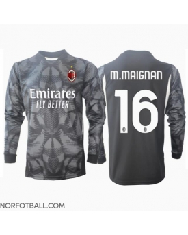 Billige Fotballdrakt AC Milan Mike Maignan #16 Keeper Replika Hjemmedrakt 2024-25 Langermet